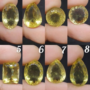 Natural lemon quartz  faceted lemon quartz Cut lemon quartz