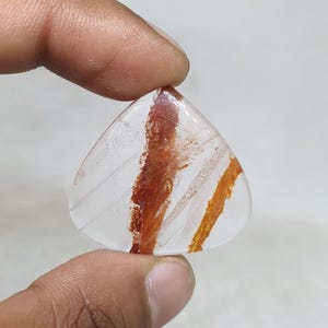 RARE Iron Oxide in Quartz  top quality Brazilian Stone