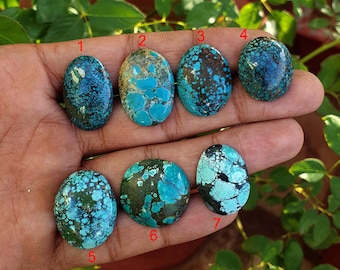 Natural turquoise cabochons , rare turquoise cabochon , loose turquoise cabochon , tibetan turquoise cabochon , stabilized turquoise