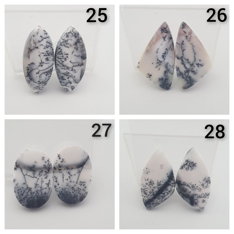 Natural dendritic agate pairs zdjęcie 7