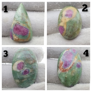 Natural Ruby Fuchsite cabochon , wholesale ruby fuchsite gemstone