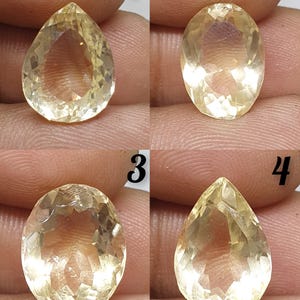 Natural Citrine  Cut stone Citrine  Cut Stone Ring Size Crystal  for jewelry