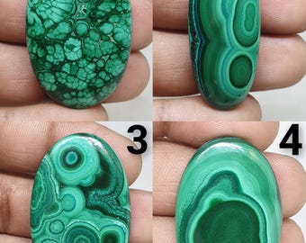Natural malachite gemstone wholesale malachite cabochon loose malachite gemstone one side polished high quality malachite healing crystal