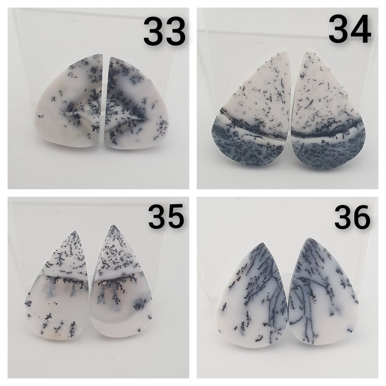 Natural dendritic agate pairs zdjęcie 9