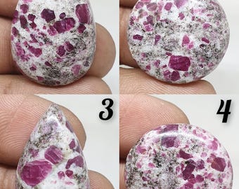 Natural Ruby in Metrix  Gemstone Top Quality Ruby Matrix Cabochon