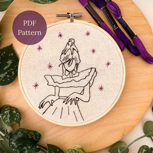 Wednesday Addams Dance Hand Embroidery Pattern, Tv Show Embroidery, PDF Digital Download, Embroidery hoop, Addams family lover DIY