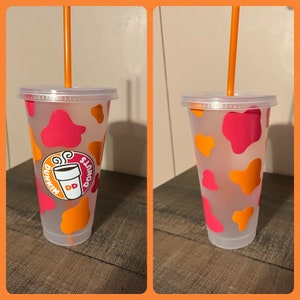 Dunkin donuts inspired cold cups (see pictures for more patterns)