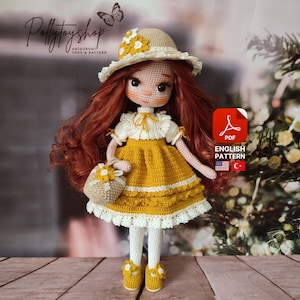 Amigurumi Pattern Isabella Doll by Pollytoys | Amigurumi Crochet Pattern | Amigurumi Doll PDF Pattern