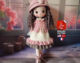 Amigurumi Pattern | Rosalin Doll by Pollytoys | Handmade Crochet Toy PDF | Digital Download