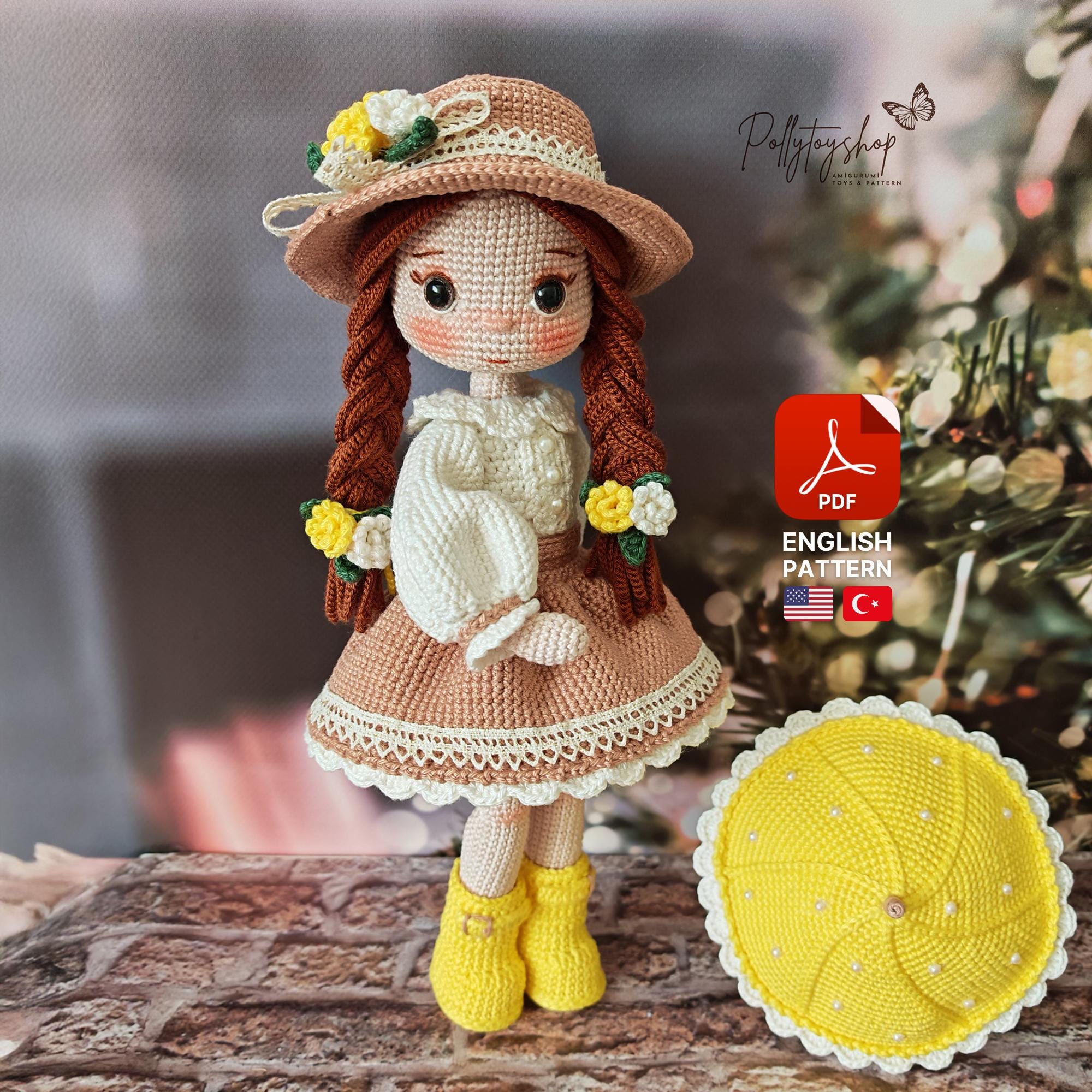 Amigurumi Pattern | Mila Doll by Pollytoys | Handmade Crochet Toy