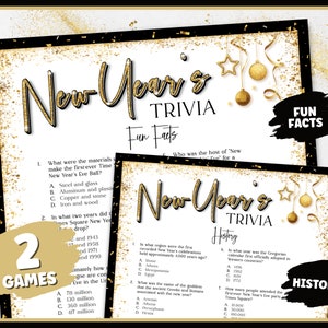 New Years Games | New Years Eve Games | New Years Trivia | New Years Party | New Years Eve Party Games for Kids and Adults | NYE Trivia