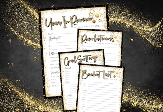 2025 End of Year, New Year Resolution, Goal Setting, Bucket List, Self-Reflection, 2025 Year In Review, Time Capsule, New Years Eve Ideas