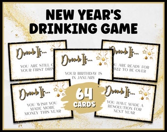 New Years Games, Drink If Game, New Years Eve Printable Games, New Years Party, New Years Eve Party Games for Adults, New Year Drinking Game