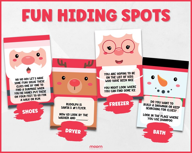 Christmas Scavenger Hunt for Kids | Christmas Printable Games for Kids ...