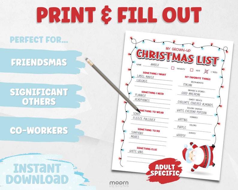 Mens Christmas Wish List 