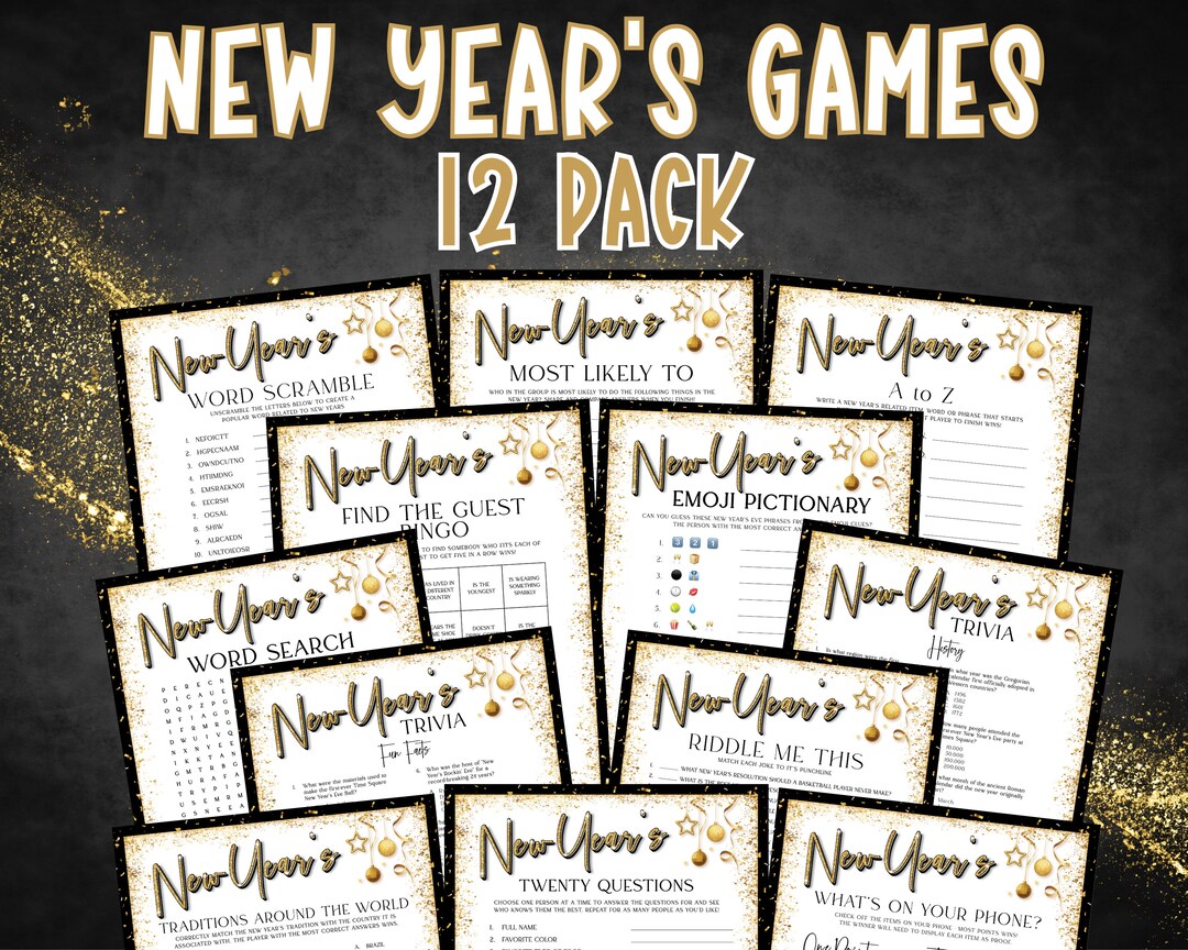 New Years Games Printable New Years Eve Printable Games New Years New Years Games Printable New Years Eve Printable Games New Years