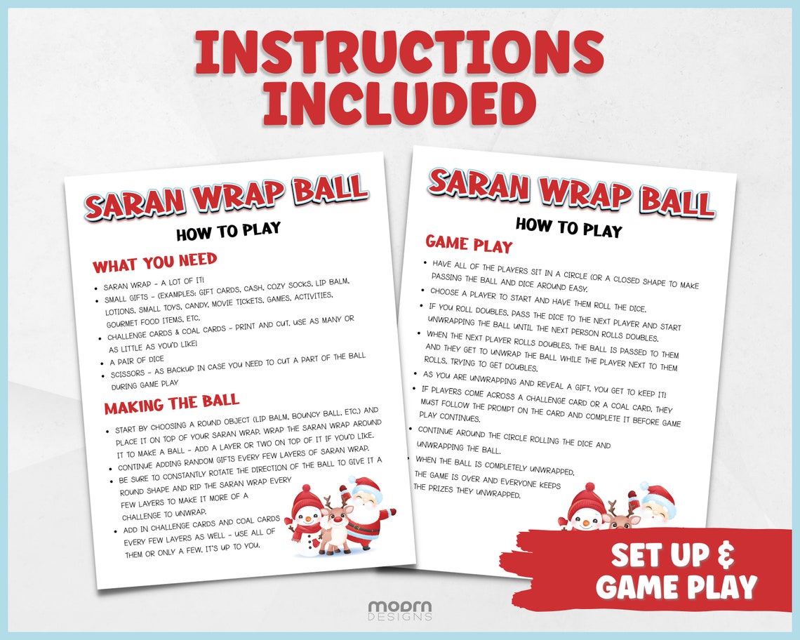 Saran Wrap Game Saran Wrap Ball Game Saran Wrap Challenge Etsy