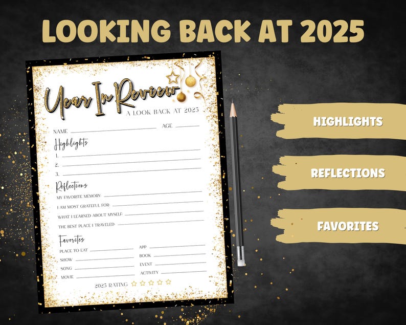 Jahresende 2025, Neujahrsvorsatz, Ziele setzen, Bucket List, Selbstreflexion, Jahresrückblick 2025, Time Capsule, Ideen für Silvester Bild 2