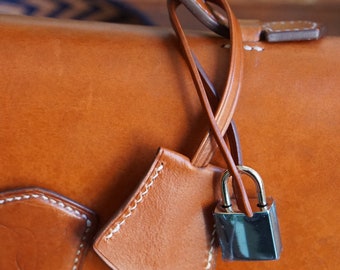Small clochette for bag/Leather Clochette for bag / luxury bag clochettee / handmade clochettee /bell key holder