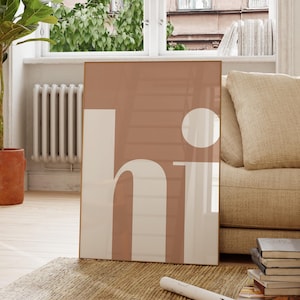 Hi Hallway Print: Danish Pastel Entryway Welcome Sign (Digital Download)