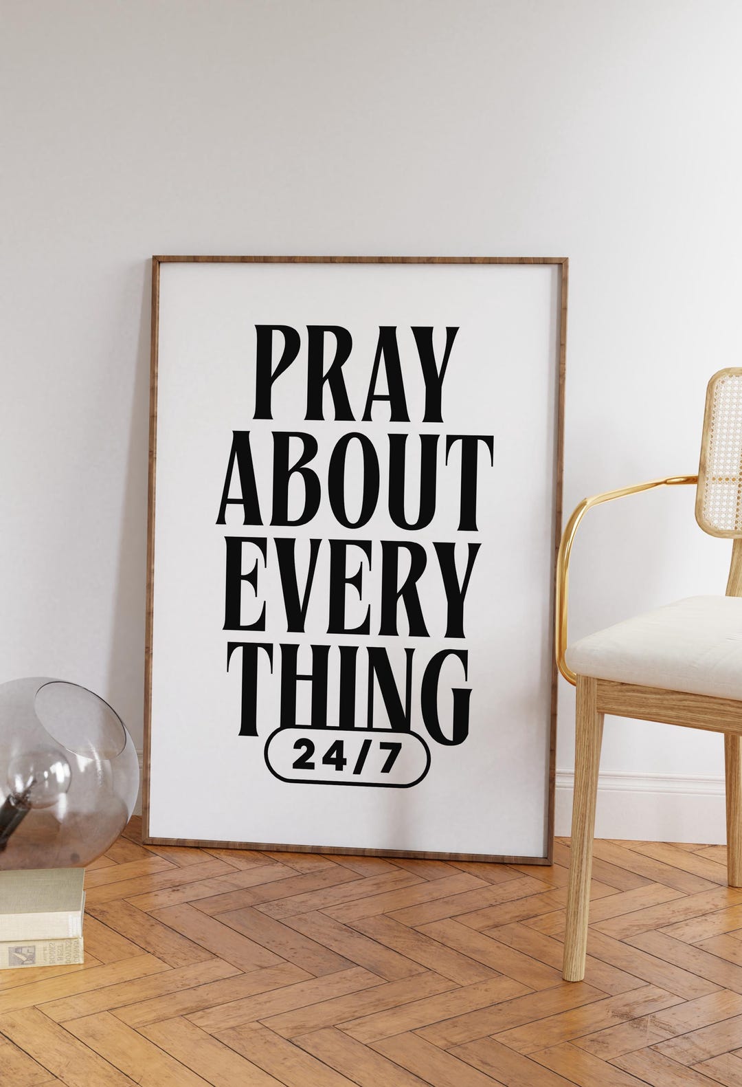 Modern Christian Home Decor, Printable Trendy Christian Quote Wall Art ...