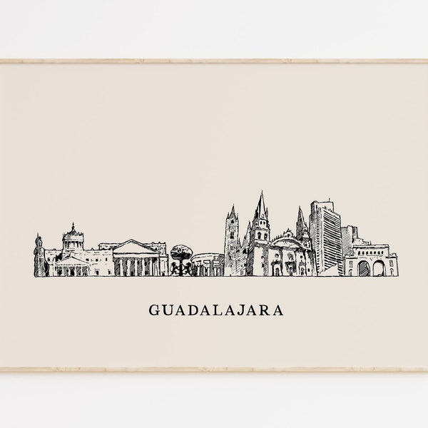 Mexico City Skyline Wall Art Etsy