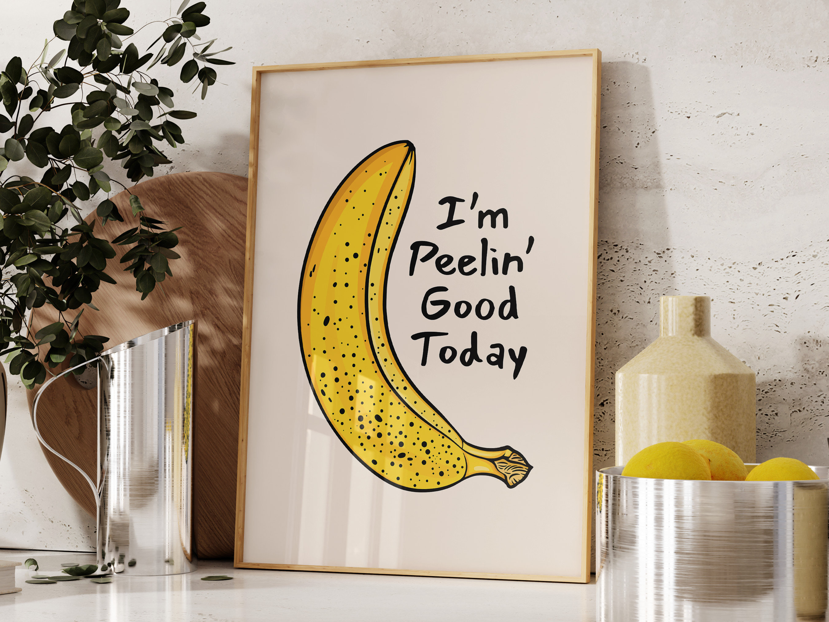Retro banana Etsy