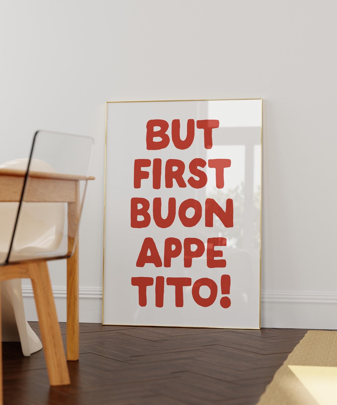 Italian Kitchen Print, Printable Buon Appetito Quote Wall Art, Funny ...