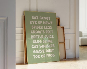 Fortune Teller Sign Printable Halloween Sign Witchy Print - Etsy
