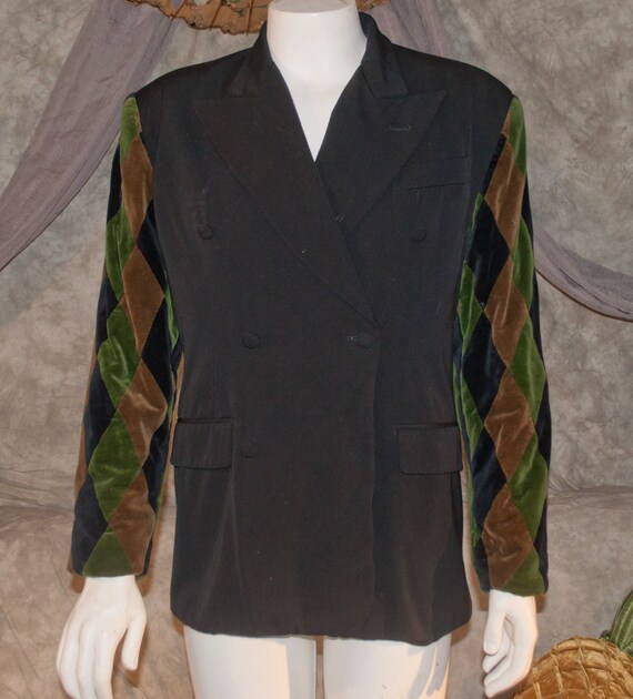 Vintage Jean Paul Gaultier Jacket. Harlequin Slee… - image 1