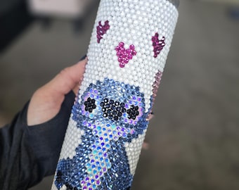 Custom Rhinestone Stitch Tumbler - Made to Order