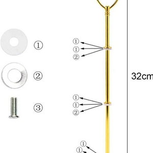 2-3 tier etagerenstan wedding cake stand image 3