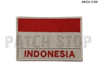 Ecusson patch badge imprime drapeau RI indonesie 