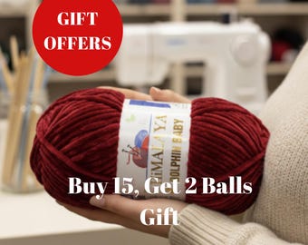 Himalaya Dolphin Baby Yarn: Super Bulky Polyester Chenille for Plush Knitting