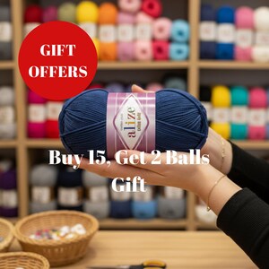 Alize Cotton Gold Yarn | Buy 36, pay 30, 6 yarns as a gift.| Amigurumi Crochet Pattern | Cotton Acrylic Yarns | Cotton Yarn Color Variants