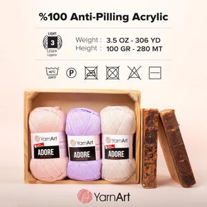 Yarnart Adore %100 Anti-pilling yarn