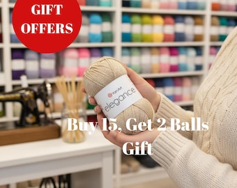 YarnArt Elegance Glitter Cotton Yarn: Summer Crochet Knitting