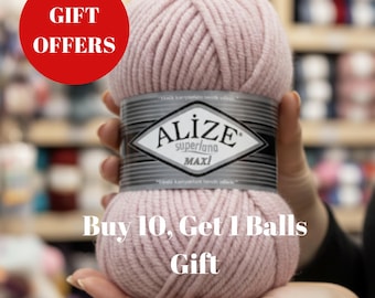Alize Superlena Maxi Yarn: Super Bulky Acrylic Blend
