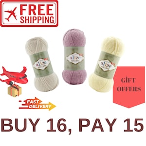 Alize Alpaca Royal Yarn – Morbida e Comoda Miscela di Alpaca, Lana e Acrilico per Maglioni, Sciarpe e Progetti Caldi.