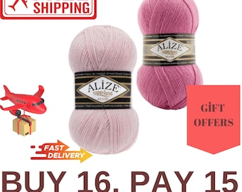 Alize Süperlena Klasik Yarn: Soft Acrylic Blend for Knitting & Crochet