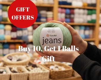 YarnArt Jeans Yarn: 55% Cotton Blend for Amigurumi & Baby Projects