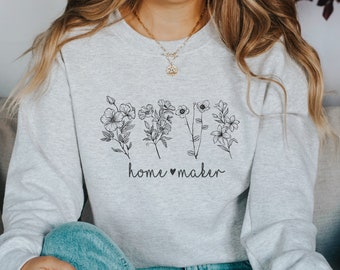 Sudadera de ama de casa Sudadera cristiana Mamá que se queda en casa Mamá que educa en casa Regalo de agricultura familiar Mamá conservadora Mamá que se queda en casa