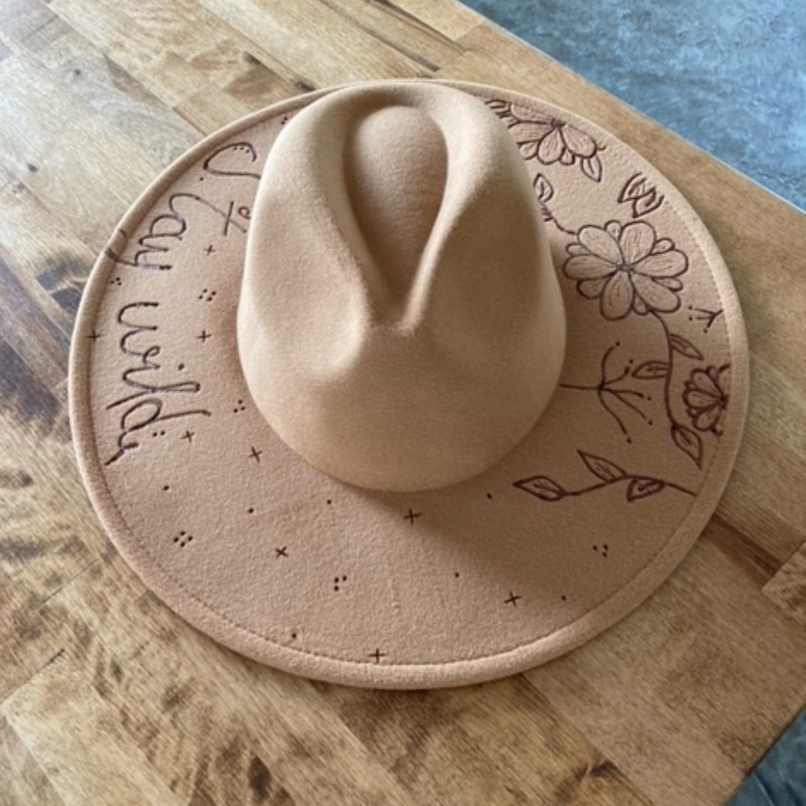Burned Hats Custom Cowboy Hat Rancher Hat Custom Felt Hat Etsy