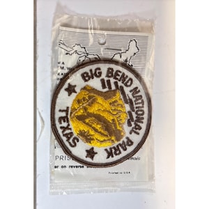 Big Bend National Park Texas Trailblazer Embroidered Patch 3" Round New Sealed Made In USA