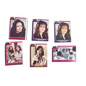 Vintage 1977 Charlies Angels Trading Cards Set Of 6