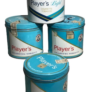 Ensemble de 4 cigarettes VTG à collectionner Players & Players Light Tobacco