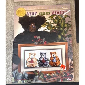 Cross My Heart Inc. Very Berry Bears Cross Stitch Pattern Book