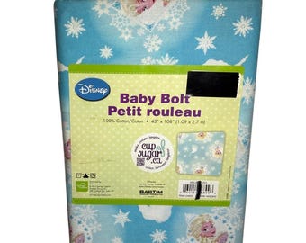 Disney Die Eiskönigin Elsa 43 "X 108" Blaue Baumwollgeweberolle 3 Meter