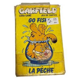 Garfield Go Fish-kaartspel 36 kaarten 1978 By Bicycle Games Division Complete set