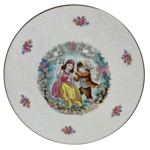 VTG 1979 Royal Doulton My Valentine Sammler Porzellanteller Made in England